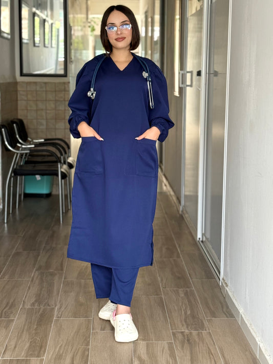 Tenue médicale - Bleu Nuit Longue