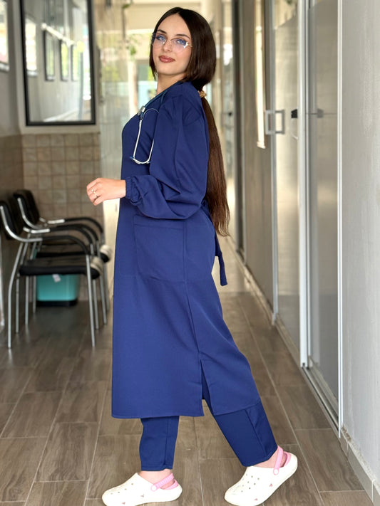 Tenue médicale - Bleu Nuit Longue