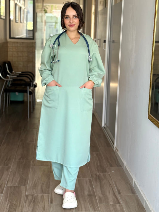 Tenue médicale - Vert Clair Longue
