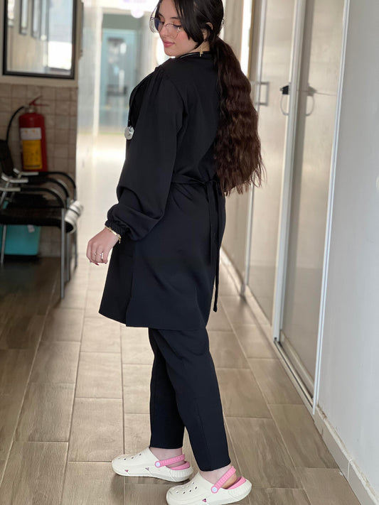 Tenue médicale - Noir Moyenne